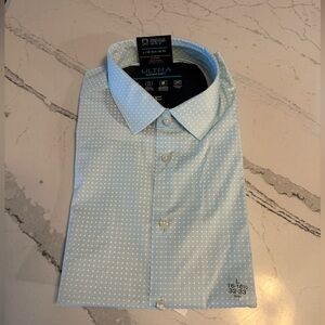 NWT Men's Light Blue Dress Shirt J. Ferrar